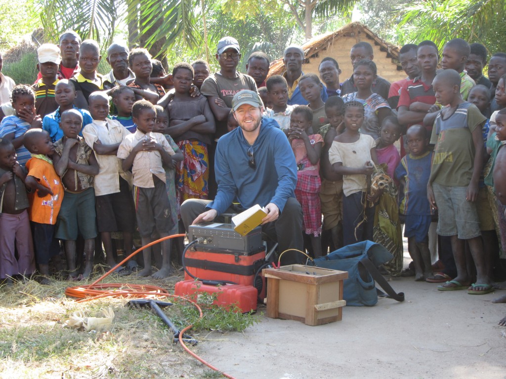 Performing a groundwater imaging survey in remote Katanga province, DR Congo (pre-malaria!)