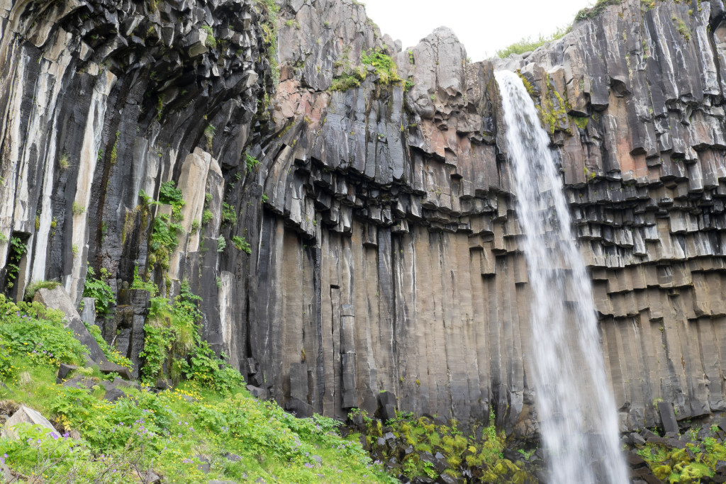 Photo 12. Svartifoss waterfall exposing beautiful columnar jointed basalts.